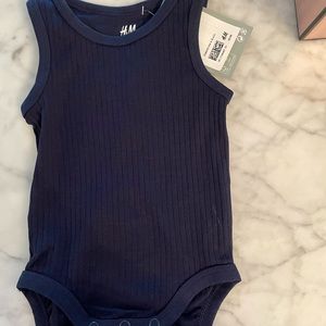 H&M Blue Onesie NWT 3 months